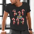 Bookmas Christmas Books Shirt Candy Cane Bookworm Men's V-Neck T-Shirt Bookmas Christmas Books Shirt Candy Cane Bookworm Men's V-Neck T-Shirt
