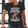 Books Or Book Reading Retro Men's V-Neck T-Shirt Books Or Book Reading Retro Men's V-Neck T-Shirt