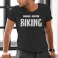 Books Coffee Biking Men's V-Neck T-Shirt