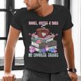Books Coffee Yarn Lover My Favorite Things Men's V-Neck T-Shirt Books Coffee Yarn Lover My Favorite Things Men's V-Neck T-Shirt
