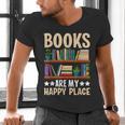 Books Are My Happy Place Men's V-Neck T-Shirt Books Are My Happy Place Men's V-Neck T-Shirt
