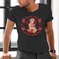 Books Are My Love Language Cupid Reading Book Valentines Day Men's V-Neck T-Shirt