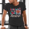 Books Are My Love Language Men's V-Neck T-Shirt