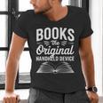 Books The Original Handheld Device Book Reading Men's V-Neck T-Shirt Books The Original Handheld Device Book Reading Men's V-Neck T-Shirt