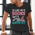 I Like My Books Spicy Coffee ICY Men's V-Neck T-Shirt