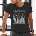 The Bookshelf Of a Hopeless Romantic Rom-Com Reading Bookish Men's V-Neck T-Shirt
