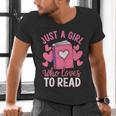 Bookworm Just A Girl Who Loves To Read Men's V-Neck T-Shirt