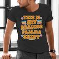 Bookworm This Is My Reading Pajama Book And Pajama Men's V-Neck T-Shirt