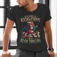 Bookworms Be A Book Dragon Literature Reading & Book Lover Men's V-Neck T-Shirt Bookworms Be A Book Dragon Literature Reading & Book Lover Men's V-Neck T-Shirt