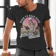 Born To Read Book Forced To Read Emails Skeleton Men's V-Neck T-Shirt