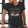 Born To Read Books Forced To Read Emails Men's V-Neck T-Shirt