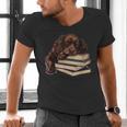 Boykin Spaniel Books Dog Breed Graphic Men's V-Neck T-Shirt Boykin Spaniel Books Dog Breed Graphic Men's V-Neck T-Shirt