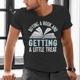 Buying A Book And Getting A Little Treat Men's V-Neck T-Shirt