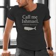 Call Me Ishmael Moby Dick Quote Shirt For Book Lovers Men's V-Neck T-Shirt