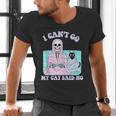 I Can't Go My Cat Said No Introvert Anxiety Cat Lover Men's V-Neck T-Shirt
