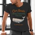 Captain Ahab’s Whale Watching Tours – Moby Book Parody Men's V-Neck T-Shirt