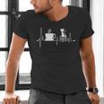Cat Book Coffee Lover Heartbeat Cat Lover Book Lover Men's V-Neck T-Shirt Cat Book Coffee Lover Heartbeat Cat Lover Book Lover Men's V-Neck T-Shirt
