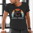 Cat Pun Introvert Anti Social Ew People Kitty Men's V-Neck T-Shirt Cat Pun Introvert Anti Social Ew People Kitty Men's V-Neck T-Shirt