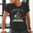 Chapter 14th Birthday Bookworm 14 Years Old For Book Lovers Men's V-Neck T-Shirt Chapter 14th Birthday Bookworm 14 Years Old For Book Lovers Men's V-Neck T-Shirt