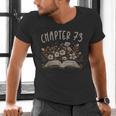 Chapter 73rd Birthday Bookworm 73 Years Old For Book Lovers Men's V-Neck T-Shirt