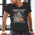 Chasing That Scholastic Book Fair Feeling Apparel Men's V-Neck T-Shirt Chasing That Scholastic Book Fair Feeling Apparel Men's V-Neck T-Shirt