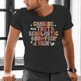 CHASING THAT SCHOLASTIC BOOK FAIR HIGH Men's V-Neck T-Shirt