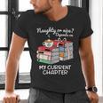 Christmas Book Lovers Naughty Or Nice Men's V-Neck T-Shirt Christmas Book Lovers Naughty Or Nice Men's V-Neck T-Shirt
