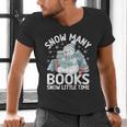 Christmas Reading Snowman So Many Books Men Women Kids Men's V-Neck T-Shirt Christmas Reading Snowman So Many Books Men Women Kids Men's V-Neck T-Shirt