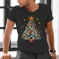 Christmas Tree Books Men's V-Neck T-Shirt Christmas Tree Books Men's V-Neck T-Shirt