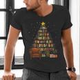 Christmas Tree Bookshelf Book Lover Library Men's V-Neck T-Shirt Christmas Tree Bookshelf Book Lover Library Men's V-Neck T-Shirt