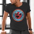 Clifford The Big Red Dog Round Distressed Logo Kids Books Men's V-Neck T-Shirt Clifford The Big Red Dog Round Distressed Logo Kids Books Men's V-Neck T-Shirt