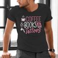 Coffee Lover Shirt Coffee And Books And Tattoos Men Women Men's V-Neck T-Shirt Coffee Lover Shirt Coffee And Books And Tattoos Men Women Men's V-Neck T-Shirt