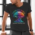 Color Our World Summer Reading 2025 Tree Book Lover Camping Men's V-Neck T-Shirt Color Our World Summer Reading 2025 Tree Book Lover Camping Men's V-Neck T-Shirt