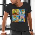 Comic Reader Comic Book Merch Vintage Reading Comic Books Men's V-Neck T-Shirt