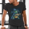 Cool Magical Book With Wizard Turtle For Adults And Kids Men's V-Neck T-Shirt