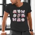 Coquette Bow Book Coffee Valentines Bookish Library Teacher Men's V-Neck T-Shirt Coquette Bow Book Coffee Valentines Bookish Library Teacher Men's V-Neck T-Shirt