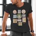 Coquette Boys Of Tommen Books Stamp Tommen College Tees Men's V-Neck T-Shirt