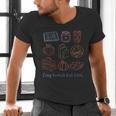 Cozy Bookish Fall Vibes Pumpkin Latte Books Autumn Reading Men's V-Neck T-Shirt Cozy Bookish Fall Vibes Pumpkin Latte Books Autumn Reading Men's V-Neck T-Shirt