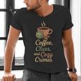 Cozy Crime Club Mystery Reader Bookish Sleuth Men's V-Neck T-Shirt Cozy Crime Club Mystery Reader Bookish Sleuth Men's V-Neck T-Shirt