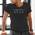 Cozy Season Good Book Fireplace Hot Beverage Snowflake Men's V-Neck T-Shirt