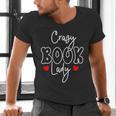 Crazy Book Lady Men's V-Neck T-Shirt