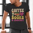 Crochet Coffee Reading Books Crocheter Crocheting Men's V-Neck T-Shirt Crochet Coffee Reading Books Crocheter Crocheting Men's V-Neck T-Shirt