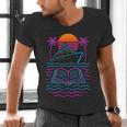 Cruise Ship Vacations Reading Book Lovers Sunset Men's V-Neck T-Shirt Cruise Ship Vacations Reading Book Lovers Sunset Men's V-Neck T-Shirt