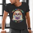 Cute 100th Day Of School 100 Days Dog Reading Book Rainbow Men's V-Neck T-Shirt Cute 100th Day Of School 100 Days Dog Reading Book Rainbow Men's V-Neck T-Shirt