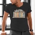 Cute Cat Sleeping On Books Men's V-Neck T-Shirt Cute Cat Sleeping On Books Men's V-Neck T-Shirt