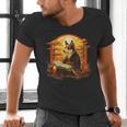 Cute Corgi Dog In Japanese Kimono With Book Men Women Girls Kids Men's V-Neck T-Shirt
