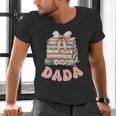 Dada Book First Chapter Birthday Family Matching Party Men's V-Neck T-Shirt