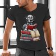 Dalmatian Reading Books Matching Bookworm Readers Librarian Men's V-Neck T-Shirt