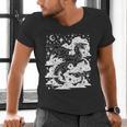 Dark Academia Fantasy Dragon Book Lover Bookish Goblincore Men's V-Neck T-Shirt