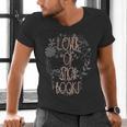 Dark Romance Book Lover Women Read Spicy Books Skeleton Dibs Men's V-Neck T-Shirt